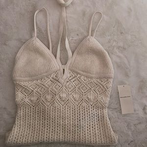 Crochet knit bodysuit